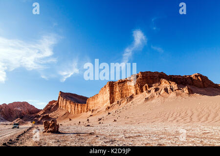 Amphitheater in Valle de la Luna, in der Nähe von San Pedro de Atacama, Chile. Salar de Atatcama. Dezember 2013. Stockfoto