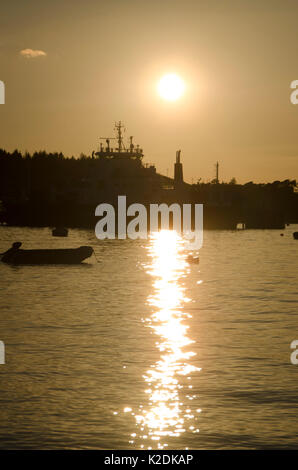 Schönen Sonnenuntergang in Craignure auf der Isle Of Mull, Schottland 2017 Stockfoto