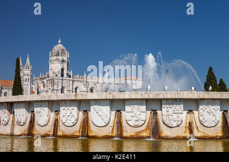 Hieronymus-kloster in Lissabon Stockfoto