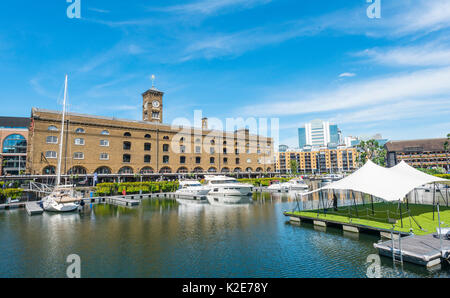 St. Katharine Docks, London, England, Vereinigtes Königreich Stockfoto