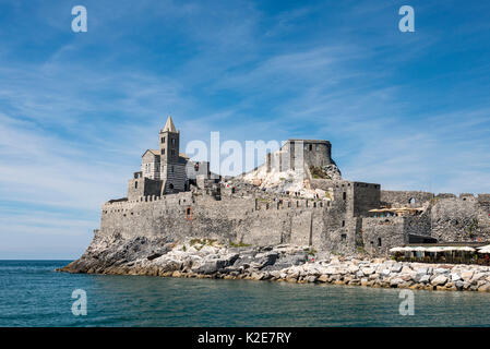 Kirche von San Pietro, Portovenere, Provinz von La Spezia, Ligurien, Italien Stockfoto