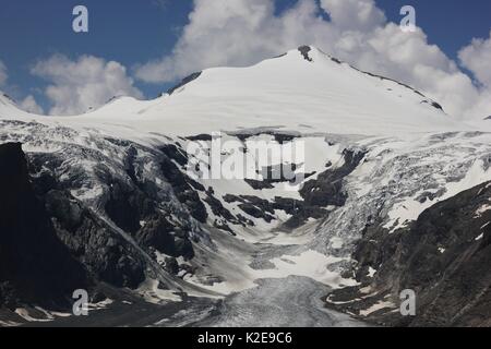 Der Gipfel der Johannisberg und der Pasterze Gletscher im Nationalpark Hohe Tauern, Österreich Stockfoto