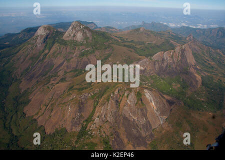 Luftaufnahme des Mount Namuli, Mosambik, Mai 2011. Stockfoto