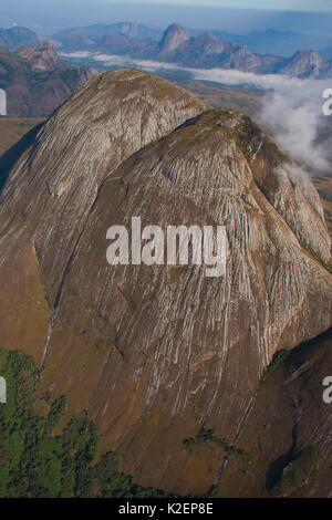 Luftaufnahme des Mount Namuli, Mosambik, Mai 2011. Stockfoto