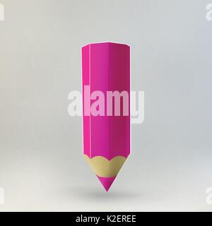 Roten Bleistift-Symbol Stock Vektor