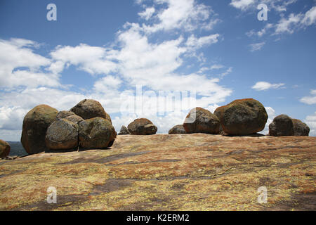 Welten, in der Nähe der Gräber von Cecil Rhodes, und Leander Starr Jameson, Matobo Hills, Simbabwe. Januar 2011. Stockfoto