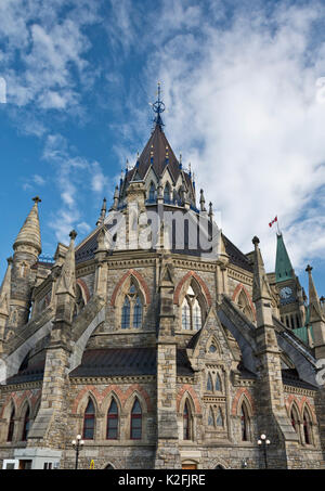 Nationale Bibliothek von Parlament, Ottawa, Kanada Stockfoto