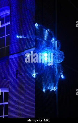 Licht Objekt an illuminade, Amsterdam, Niederlande Stockfoto