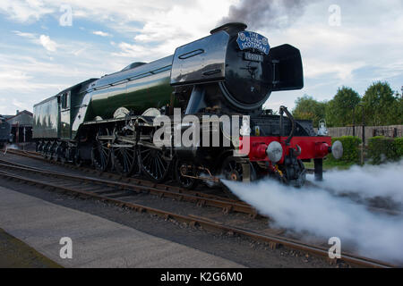 Flying Scotsman historischen britischen Dampflokomotive Stockfoto