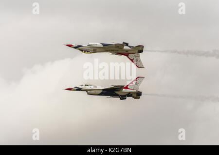 United States Air Force Thunderbirds Spiegel Bildung Stockfoto