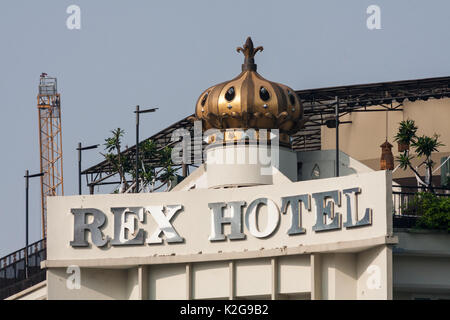 Zeichen für das Rex Hotel, Ho Chi Minh City (Saigon), Vietnam Stockfoto