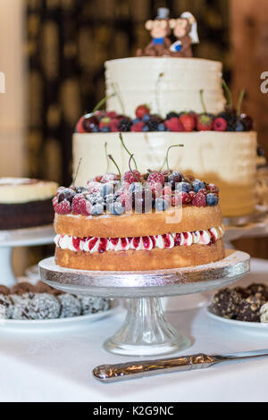 Hochzeit Bilder - Liebe, Ehe, Blumen, Kuchen und Blumen Stockfoto