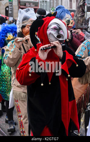 Teilnehmer der Kinder und der Familie Fasnacht, Karneval in Basel, Schweiz Stockfoto