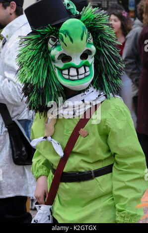 Teilnehmer der Kinder und der Familie Fasnacht, Karneval in Basel, Schweiz Stockfoto