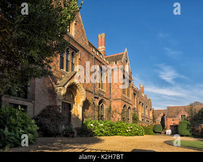 CAMBRIDGE, Großbritannien - 11. AUGUST 2017: St John's College, Masters Lodge Stockfoto