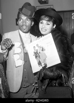 Die jamaikanische Blues Beat Sänger Prince Buster mit seinem weiblichen Pendant Brigitte Bond, von Marseille. Stockfoto