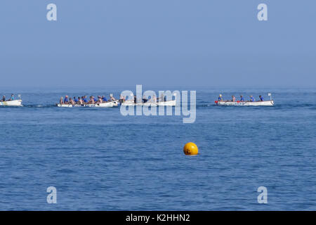 Shaldon Regatta 2017 seine Yacht Racing Stockfoto