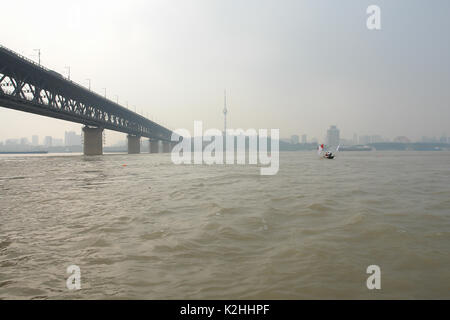 Jangtse Fluss Swimming Club Stockfoto