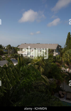 Strandhäuser auf Anna Maria Island, Florida Stockfoto