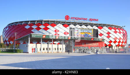 Moskau, Russland - Mai 03, 2017: Allgemeine Ansicht des Otkrytie Arena (Spartak Stadium) in Moskau Stockfoto