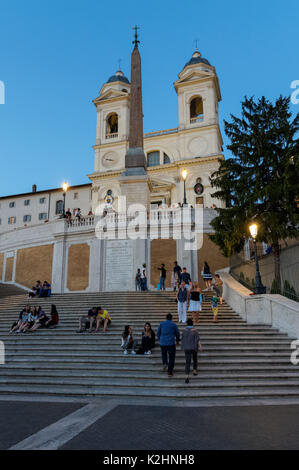 Die spanische Treppe in Rom, Italien Stockfoto