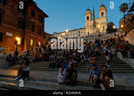 Die spanische Treppe in Rom, Italien Stockfoto