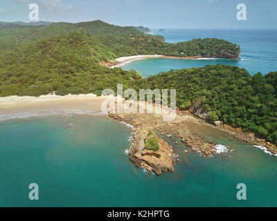 Aquawellness Beach Bay Resort in Nicaragua Antenne drone Ansicht Stockfoto