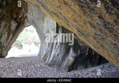 Cathedral Cove Coromandel Halbinsel New Zealand Stockfoto