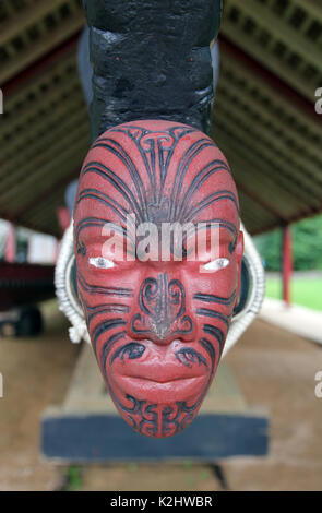 Waka Maori Kanu Waitangi Neuseeland Stockfoto