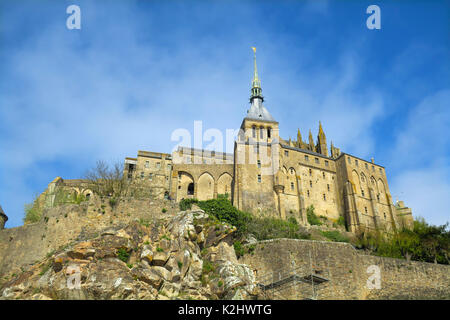 Le Mont-Saint-Michel in der Normandie, Frankreich. Stockfoto