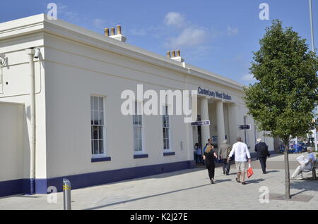 Canterbury West Bahnhof in Canterbury, Kent Stockfoto