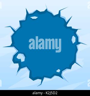 Runde eis Frame Stock Vektor