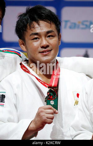 Budapest, Ungarn. 30 Aug, 2017. Soichi Janosch (JPN) Judo: Suzuki World Judo Championships Budapest 2017 Herren-73 kgMedal Festakt in Budapest Sport Arena in Budapest, Ungarn. (Foto von Yusuke Nakanishi/LBA SPORT Stockfoto