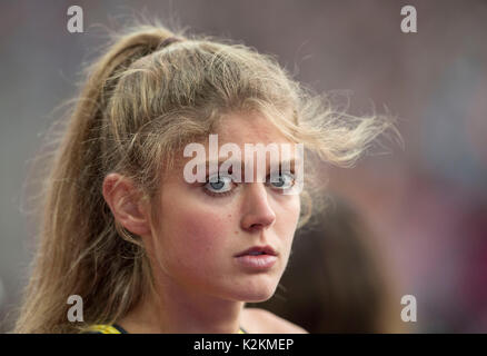 London, Grossbritannien. 4. August 2017. Konstanze KLOSTERHALFEN, Deutschland, Vorlauf 1500m der Frauen bin 04.08.2017 Leichtathletik Armeesportler 2017 in London / Grossbritannien, Vom 04.08. -13.08.2017. | Verwendung Weltweit Credit: Dpa/Alamy Live-Nachrichten Stockfoto