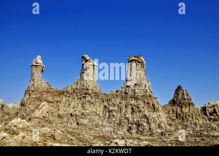 Dallol Vulkans Danakil depression Äthiopien Stockfoto