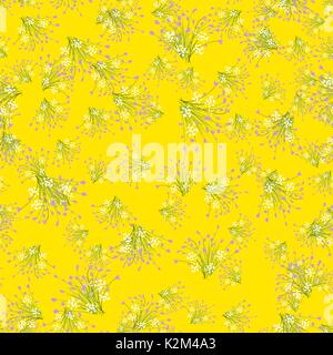 Blumen nahtlose Muster Stock Vektor