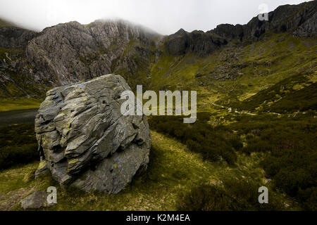 Llyn Idwal in Snowodnia, Wales, Großbritannien Stockfoto