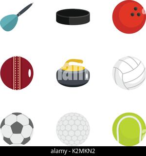 Spielen Symbole, flacher Stil Stock Vektor