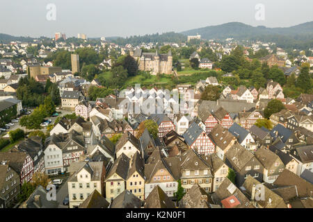 Blick über die Altstadt Herborn. Hessen, Deutschland Stockfoto