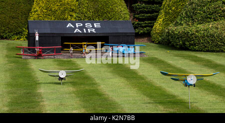 Miniatur Flugplatz bei Godshill in Isle of Wight Stockfoto