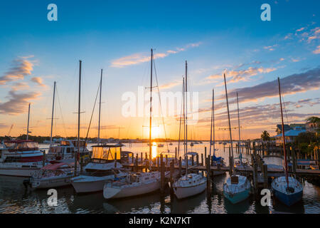 Sonnenaufgang von Fort Myers Beach Stockfoto