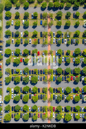 Parkplatz Hamm, Olg Hamm, Hamm, Ruhrgebiet, Nordrhein-Westfalen, Deutschland Stockfoto