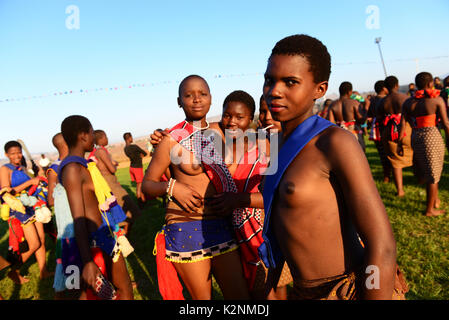 Swasiland Umhlanga Reed Dance Stockfoto