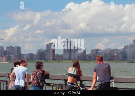 Kasan, Russland - 22 Jul, 2017: Auf der Bühne der Wm Red Bull Air Race Stockfoto