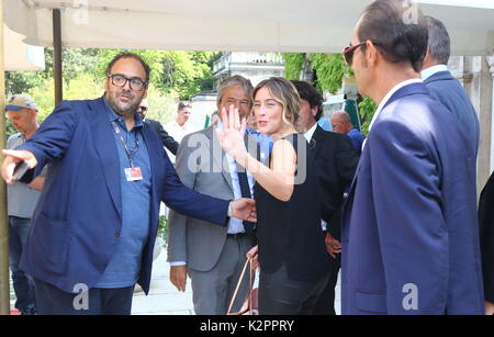 Venedig, Italien. 31 Aug, 2017. Maria Elena Boschi während der 74. Internationalen Filmfestspielen von Venedig am Lido von Venedig am 31 August, 2017 gesehen. Quelle: Andrea Spinelli/Alamy leben Nachrichten Stockfoto