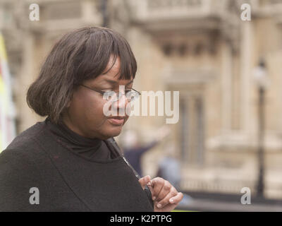 London, Großbritannien. 23 Okt, 2017. britischen Labour Schatten Home Secretary Diane Abbott in Westminster london Credit gesehen wird: Amer ghazzal/alamy leben Nachrichten Stockfoto