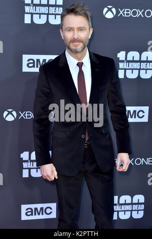 Los Angeles, USA. 22 Okt, 2017. Chris Hardwick sorgt der AMC "The Walking Dead" Jahreszeit 8 Premiere und die 100. episode Feier an der griechischen Theater am 22. Oktober 2017 in Los Angeles, Kalifornien. Credit: geisler - fotopress/alamy leben Nachrichten Stockfoto