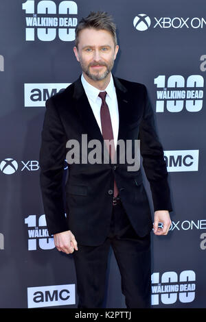 Los Angeles, USA. 22 Okt, 2017. Chris Hardwick sorgt der AMC "The Walking Dead" Jahreszeit 8 Premiere und die 100. episode Feier an der griechischen Theater am 22. Oktober 2017 in Los Angeles, Kalifornien. Credit: geisler - fotopress/alamy leben Nachrichten Stockfoto