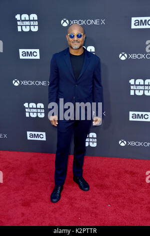 Los Angeles, USA. 22 Okt, 2017. seth Gilliam sorgt der AMC "The Walking Dead" Jahreszeit 8 Premiere und die 100. episode Feier an der griechischen Theater am 22. Oktober 2017 in Los Angeles, Kalifornien. Credit: geisler - fotopress/alamy leben Nachrichten Stockfoto