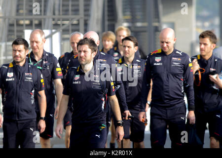 Sao Paulo, Brasilien. 10 Nov, 2017. Formel 1 - Grand Prix von Brasilien Vorbereitungen Credit: Dario Oliveira/ZUMA Draht/Alamy leben Nachrichten Stockfoto